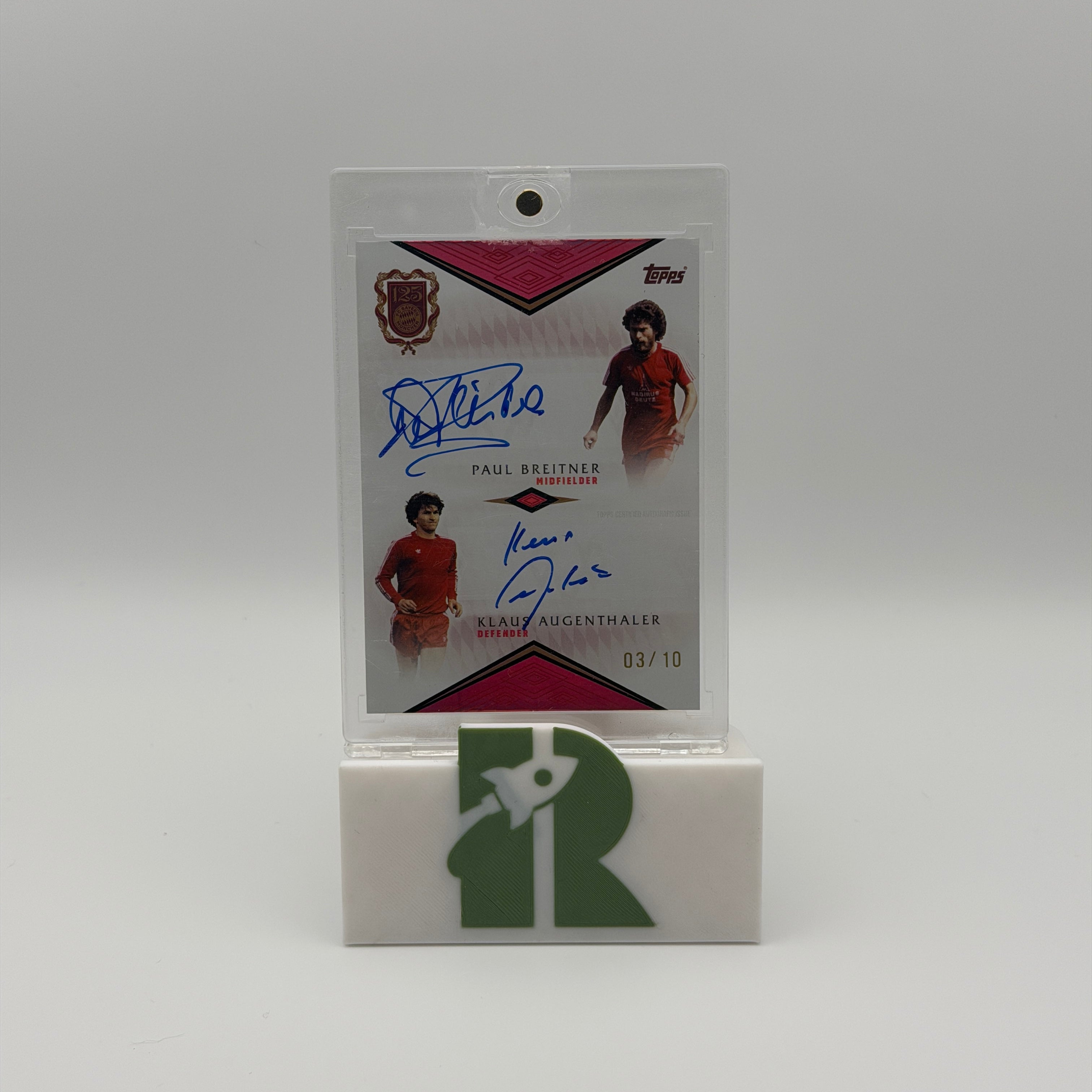 Breitner & Augenthaler Dual Autograph /10 - Topps 125 Jahre FC Bayern München