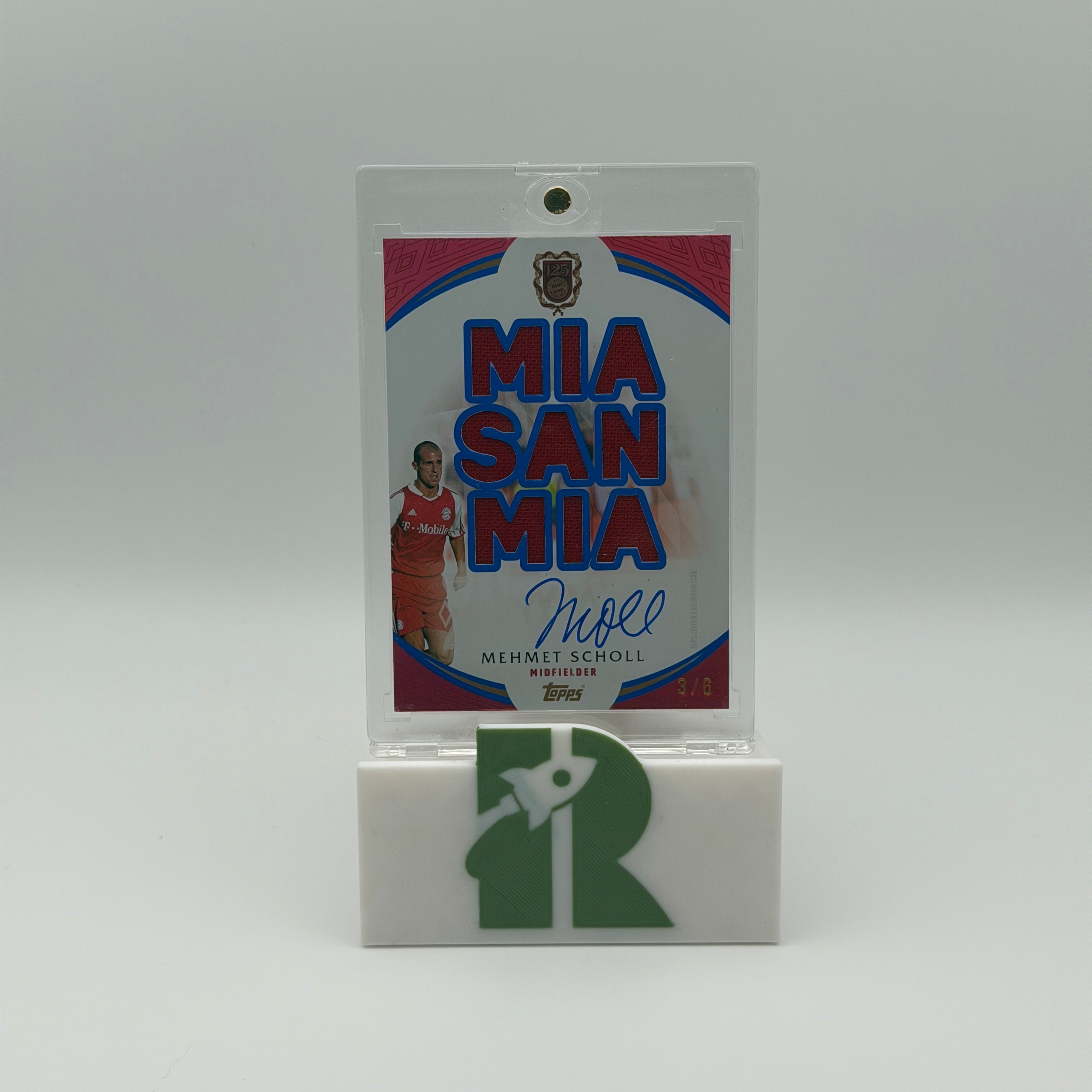 Mehmet Scholl Mia San Mia Auto Relic /6 - Topps 125 Jahre Bayern München