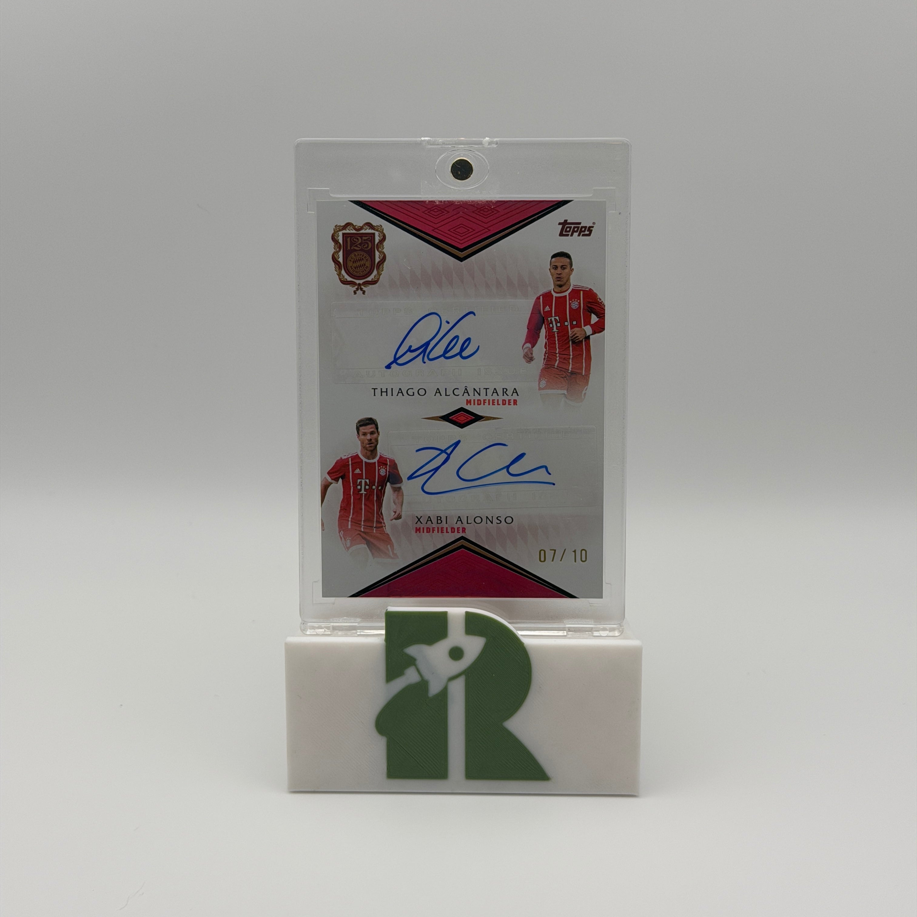 Thiago & Alonso Dual Autograph /10 - Topps 125 Jahre FC Bayern München