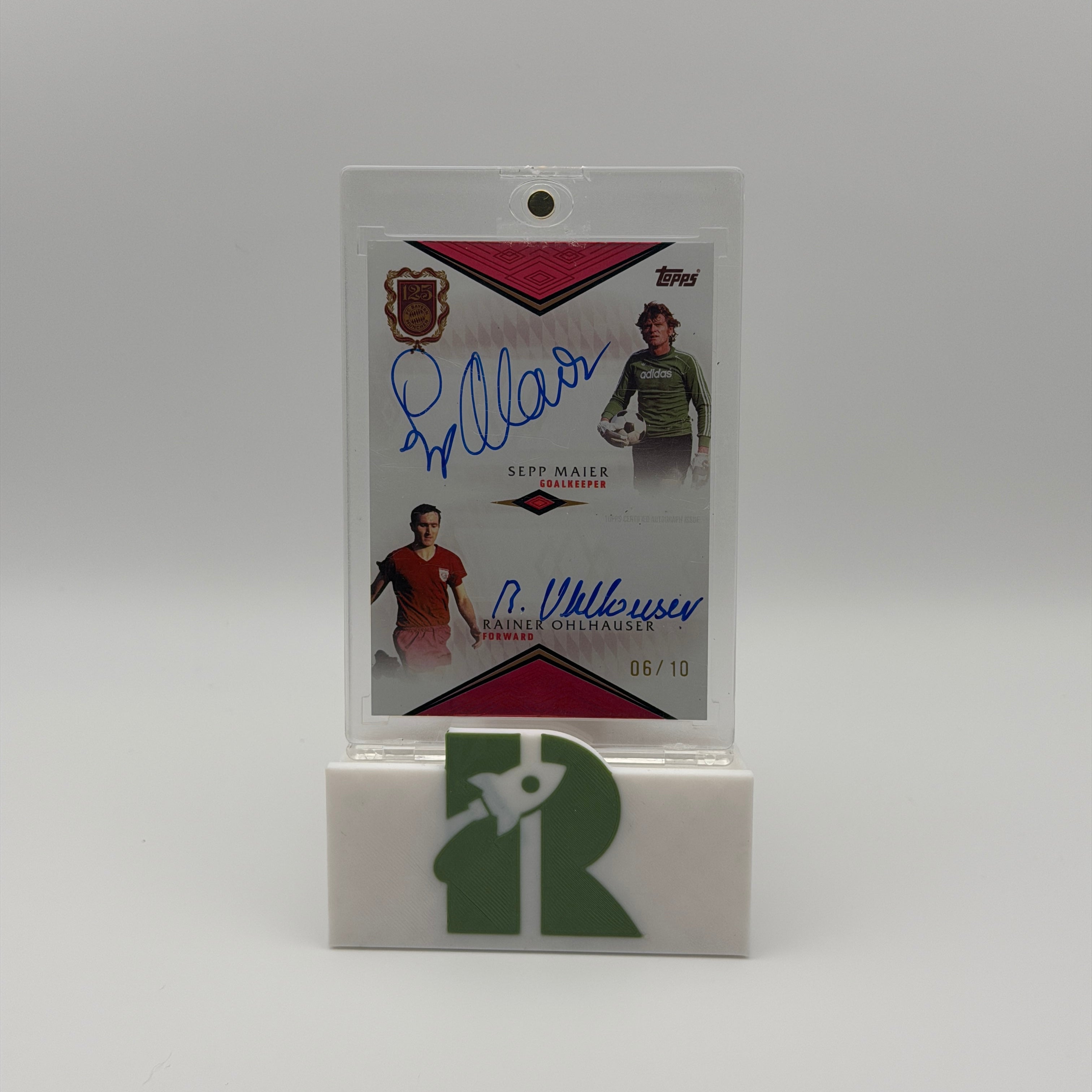 Sepp Maier & Ohlhauser Dual Autograph /10 - Topps 125 Jahre FC Bayern München